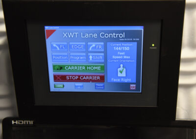 Electronic target carrier control screen